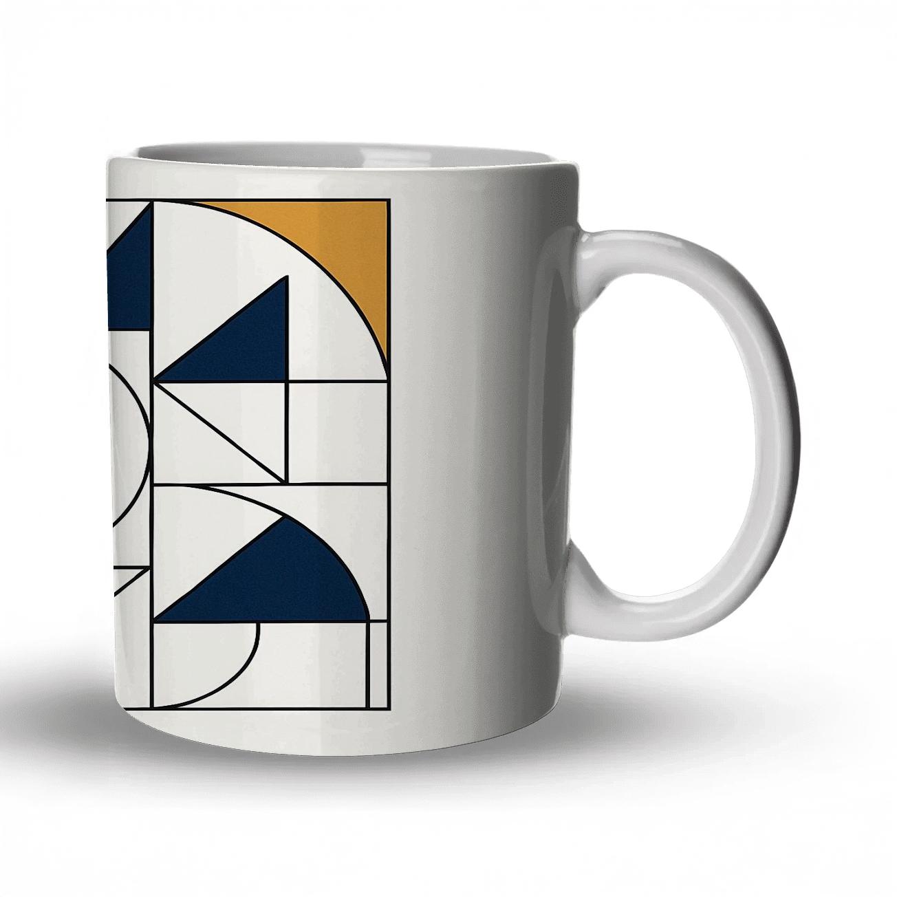 Abstract Geometric Flow insulated thermal mugs
