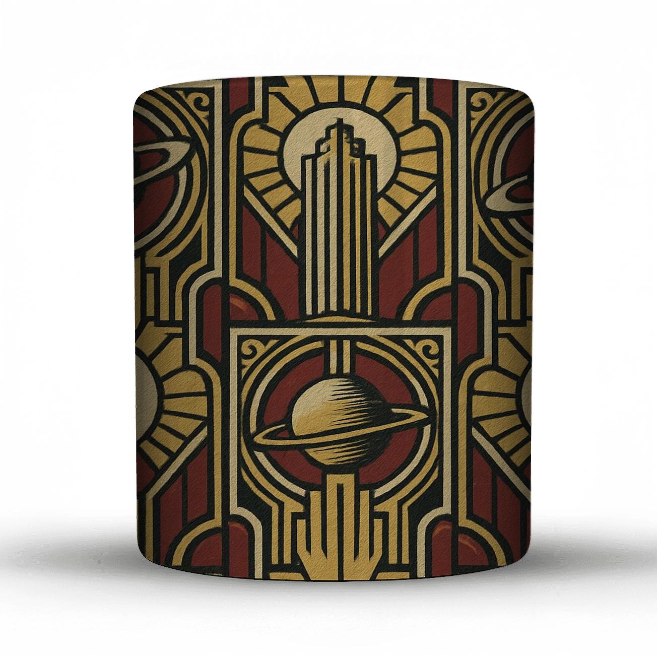 Deco Orbital Motifs gift mugs for occasions