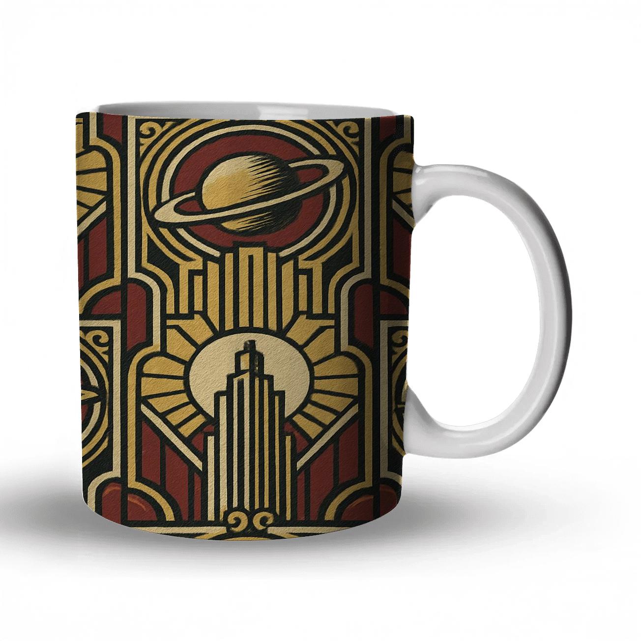 Deco Orbital Motifs gift mugs for occasions