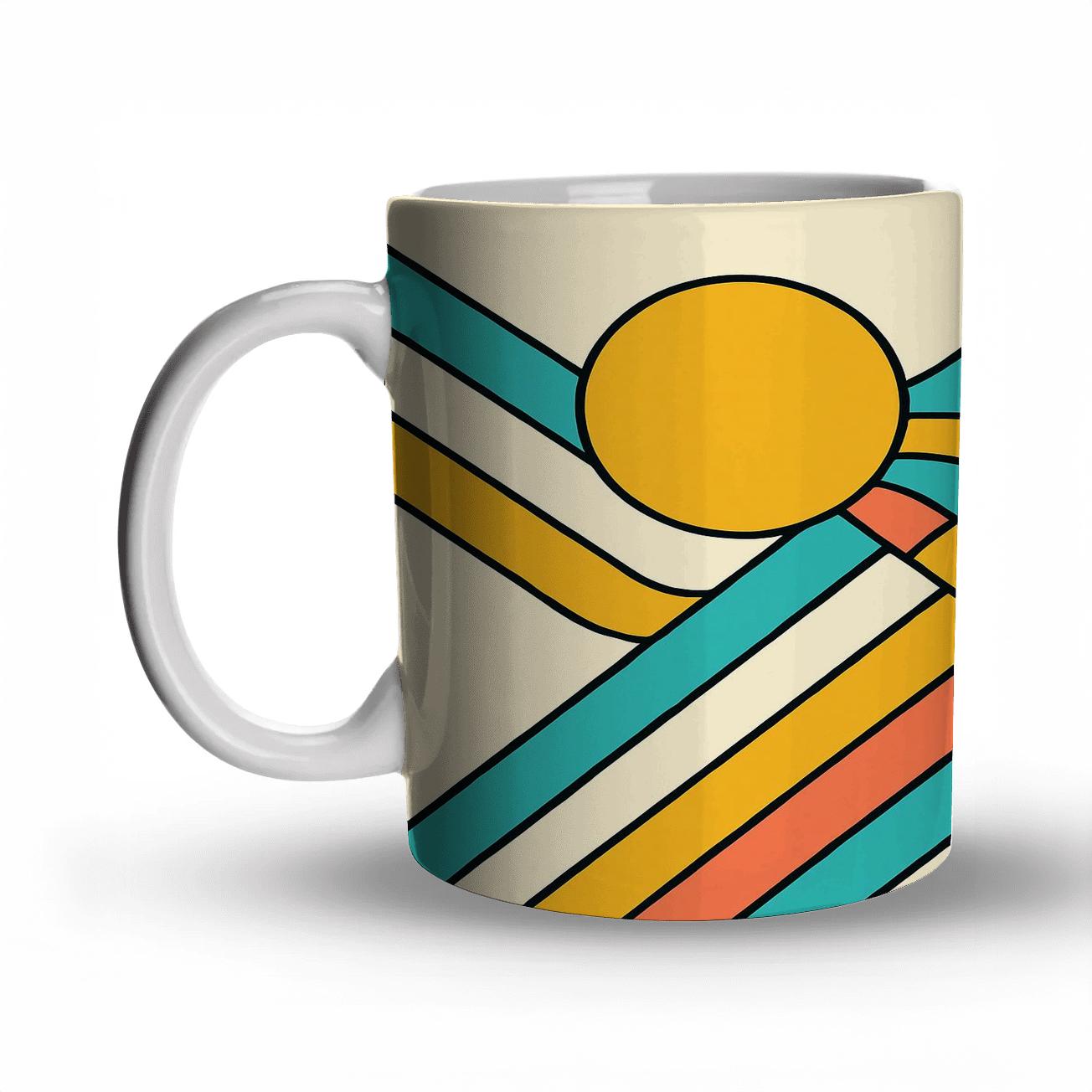 Solar Ribbon custom printed mugs