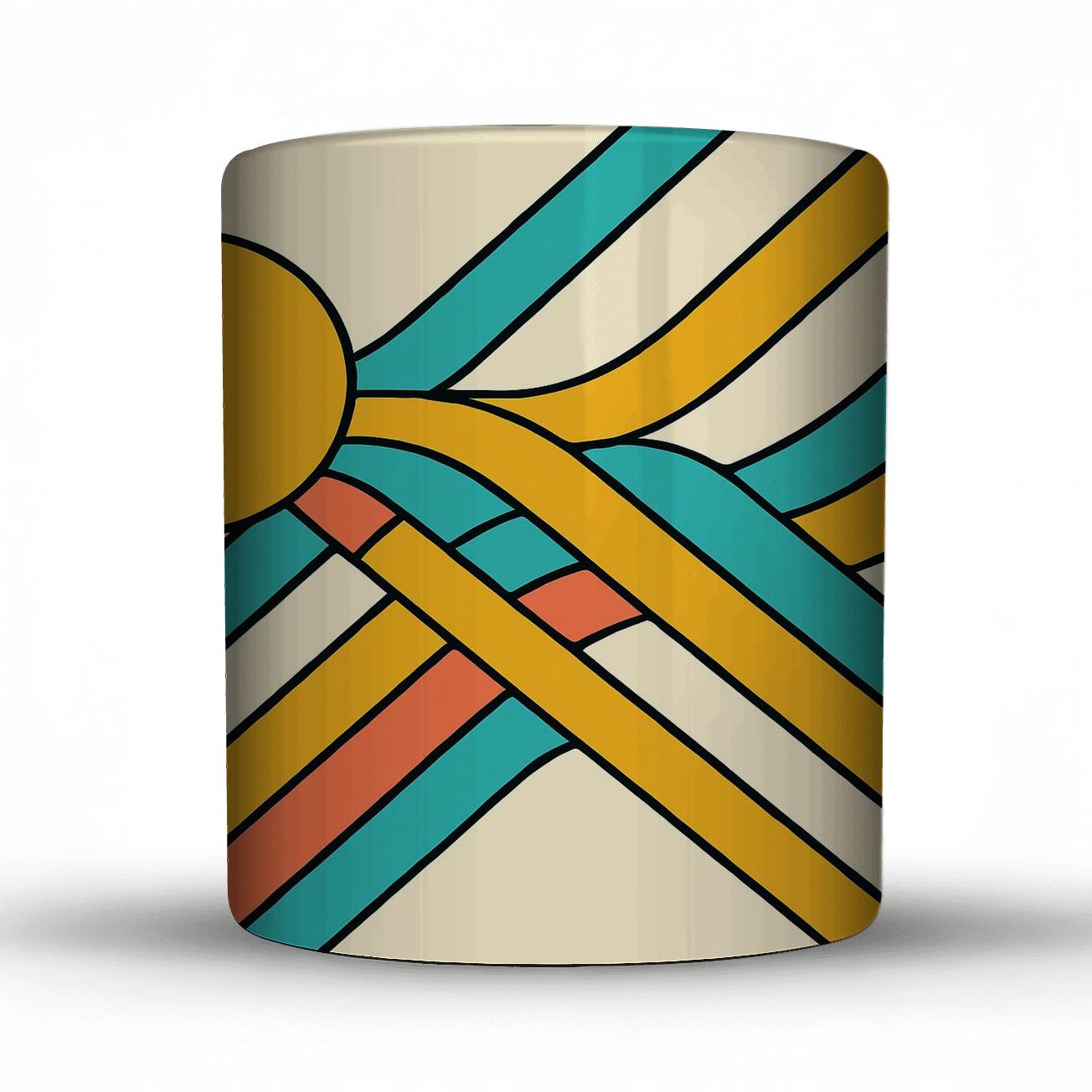 Solar Ribbon custom printed mugs