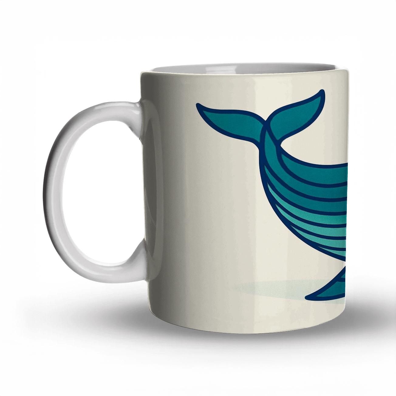 Oceanic Whale Embrace premium drinkware mugs