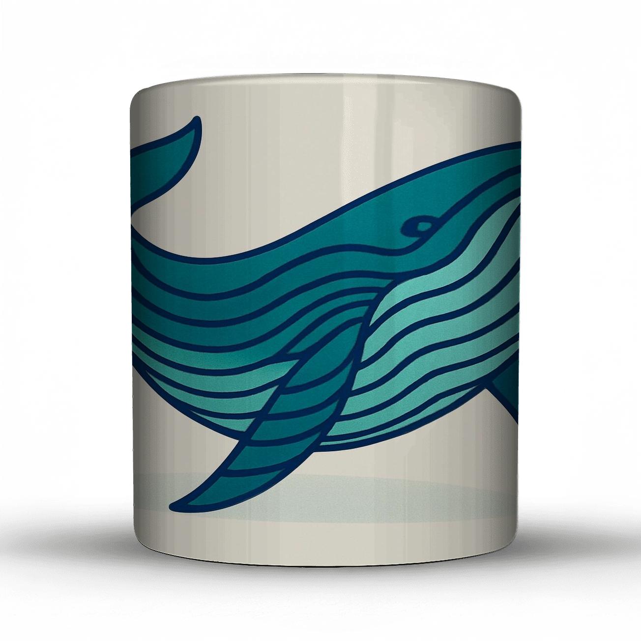 Oceanic Whale Embrace premium drinkware mugs