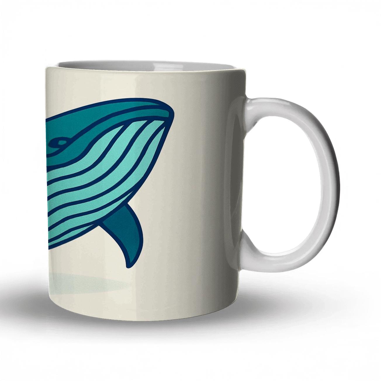 Oceanic Whale Embrace premium drinkware mugs
