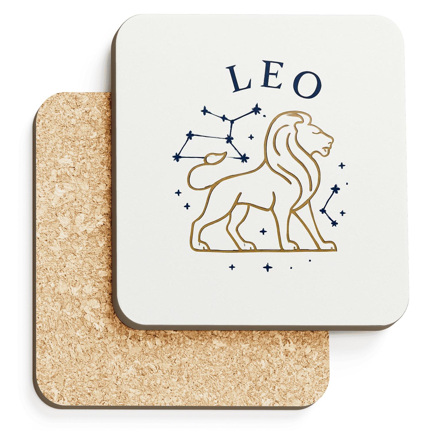 Leo Radiant Minimalist wooden table coasters