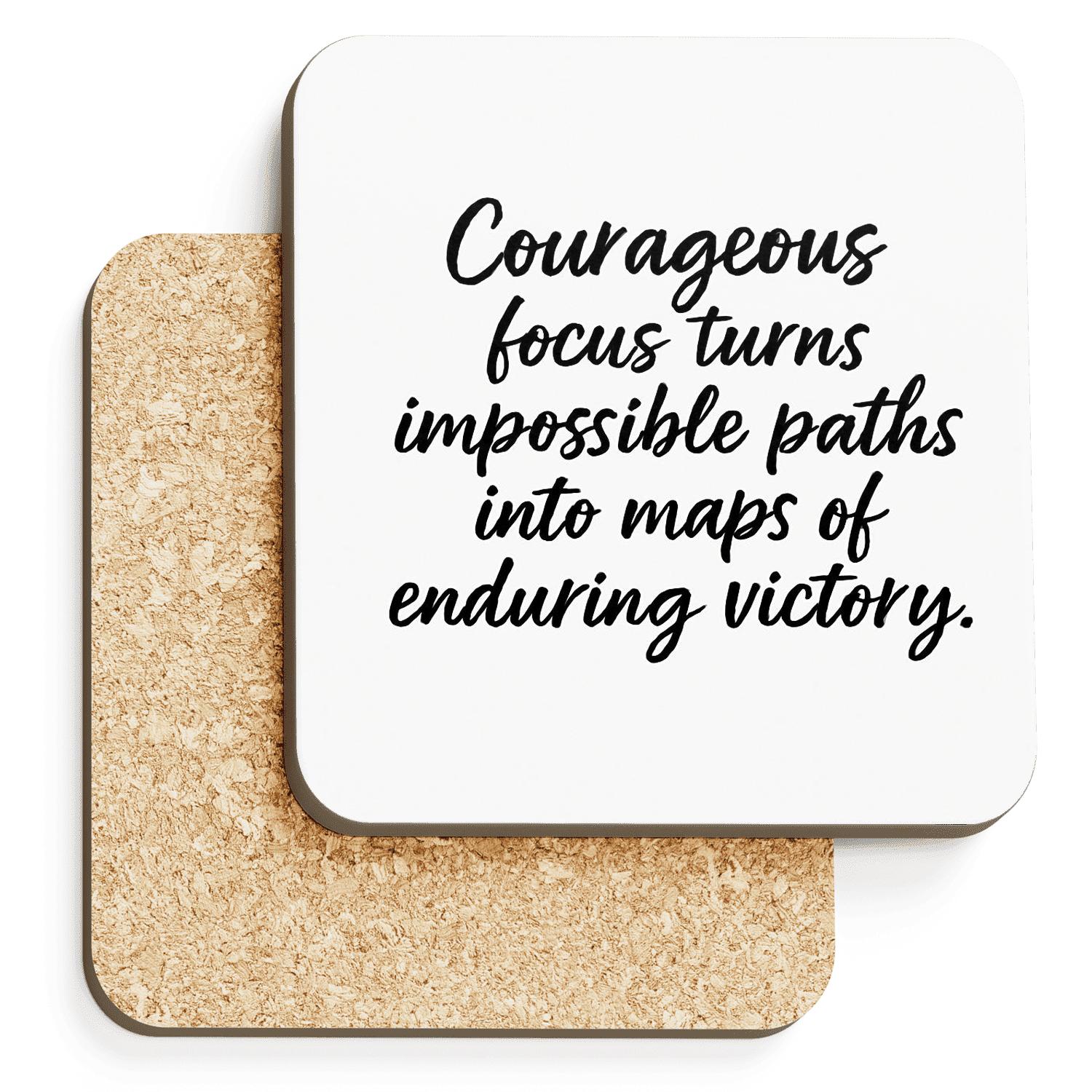 Courageous Focus elegant tabletop coasters