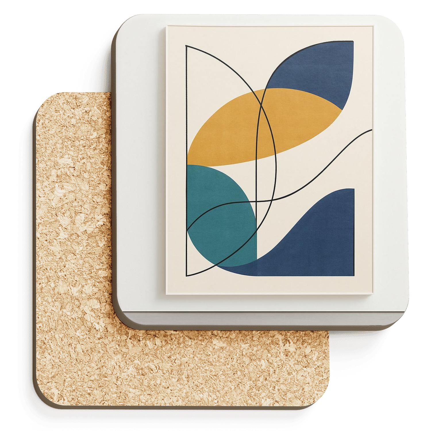 Geo Tide absorbent drink coasters