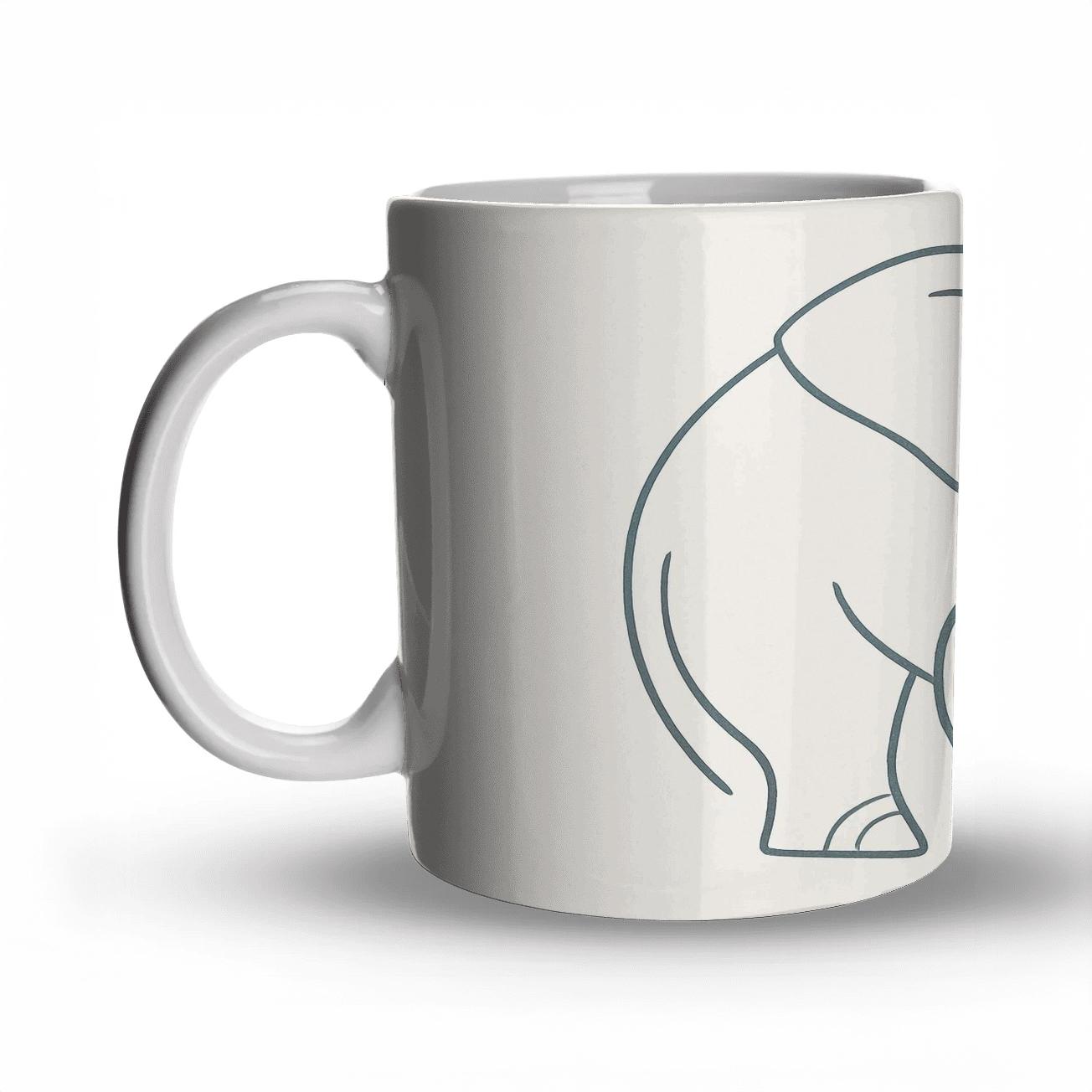 Serene Elephant Orb personalized mugs