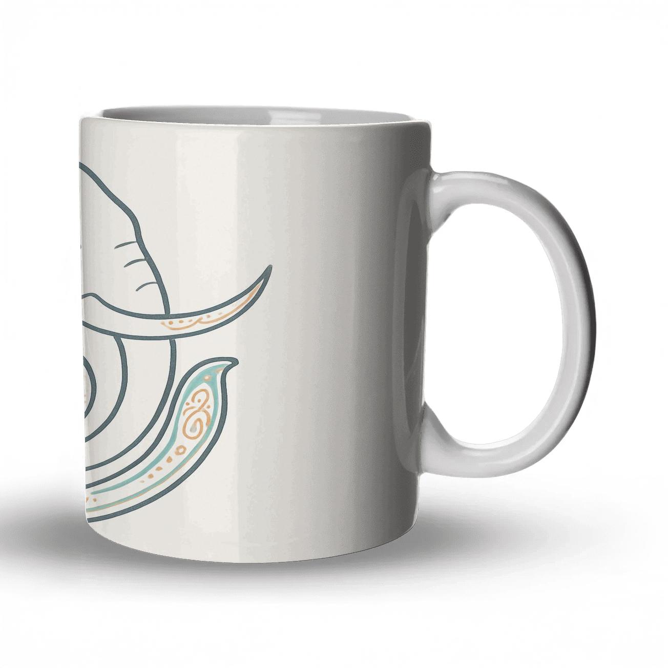 Serene Elephant Orb personalized mugs