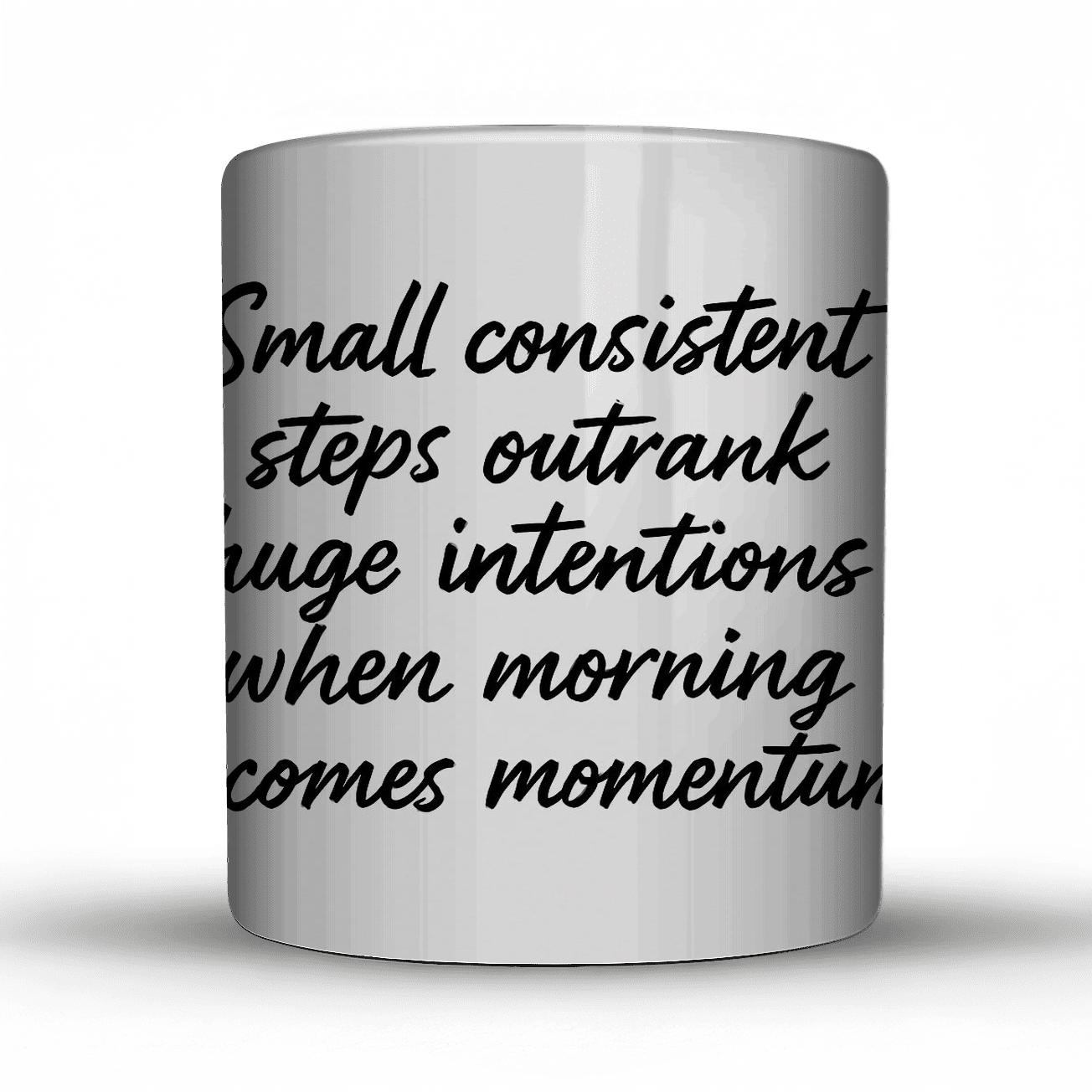 Morning Momentum travel mugs with handles