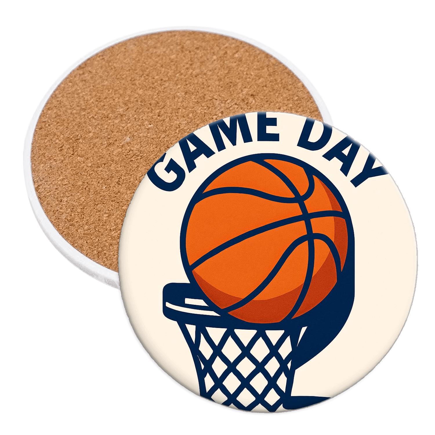 Basketball Hoop Rhythm decorative beverage coasters