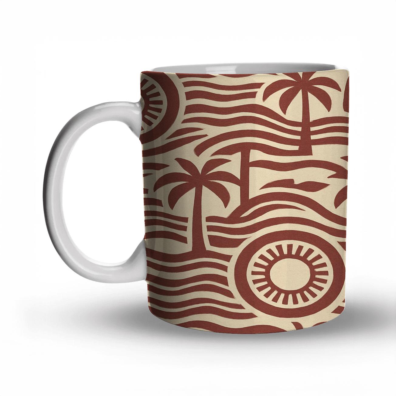 Retro Solar Geometry decorative mug sets