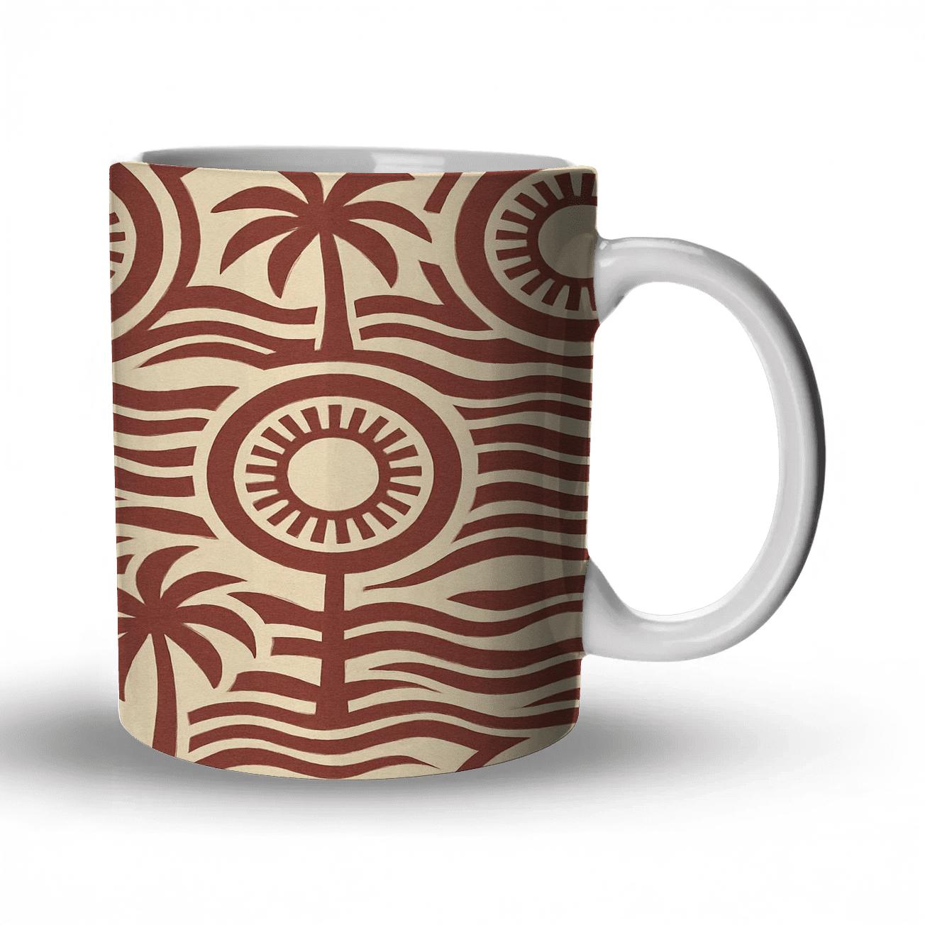 Retro Solar Geometry decorative mug sets