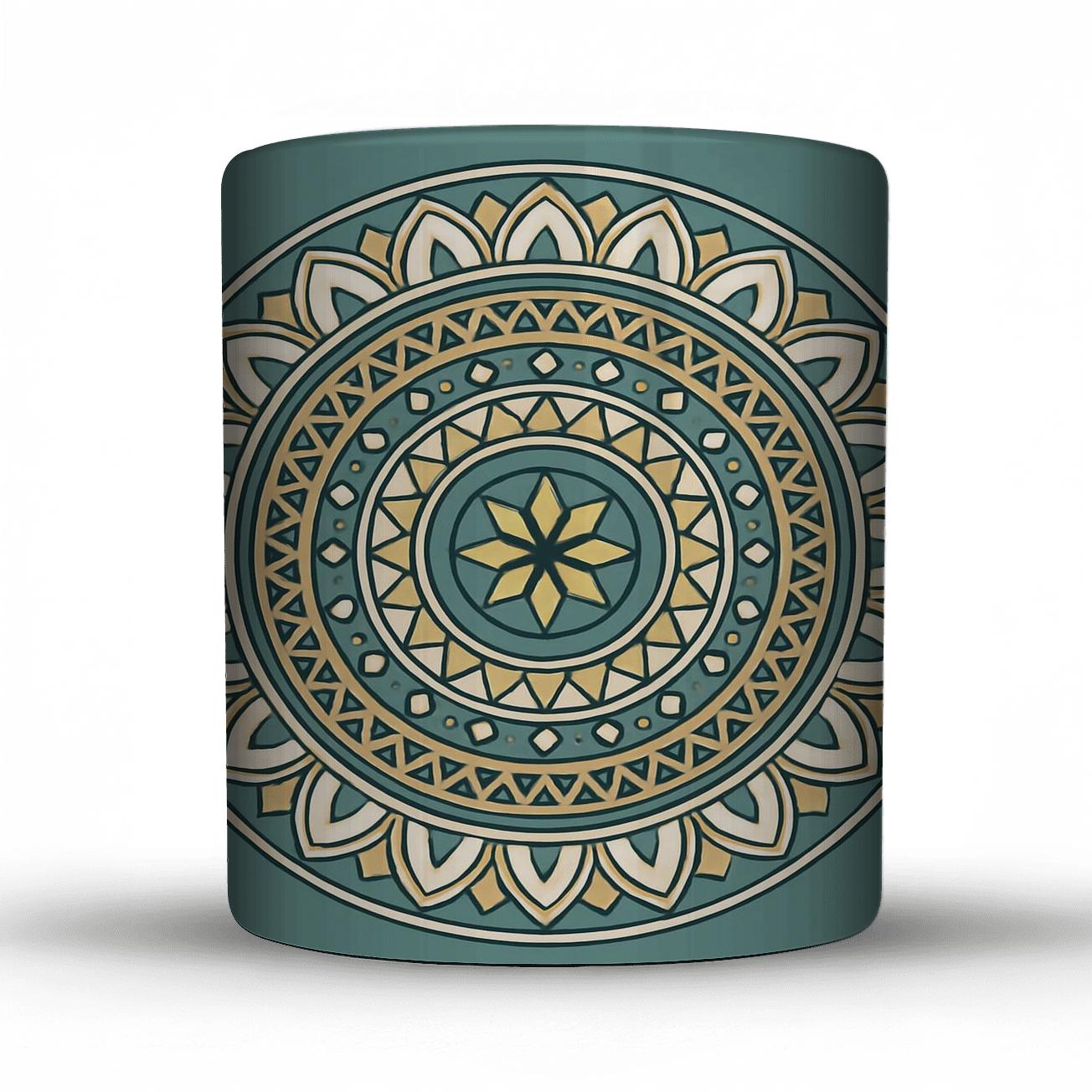 Sacred Geometry Mandala personalized mugs