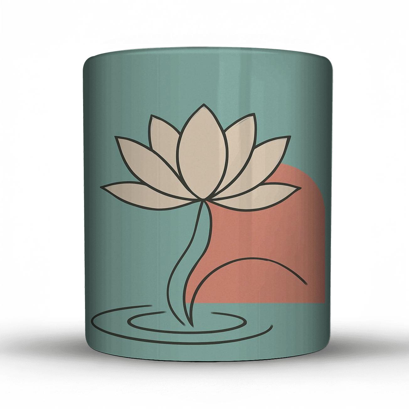 Serene Lotus Line premium drinkware mugs