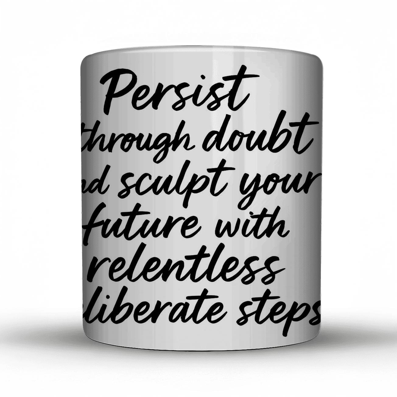 Persist Through Doubt premium drinkware mugs