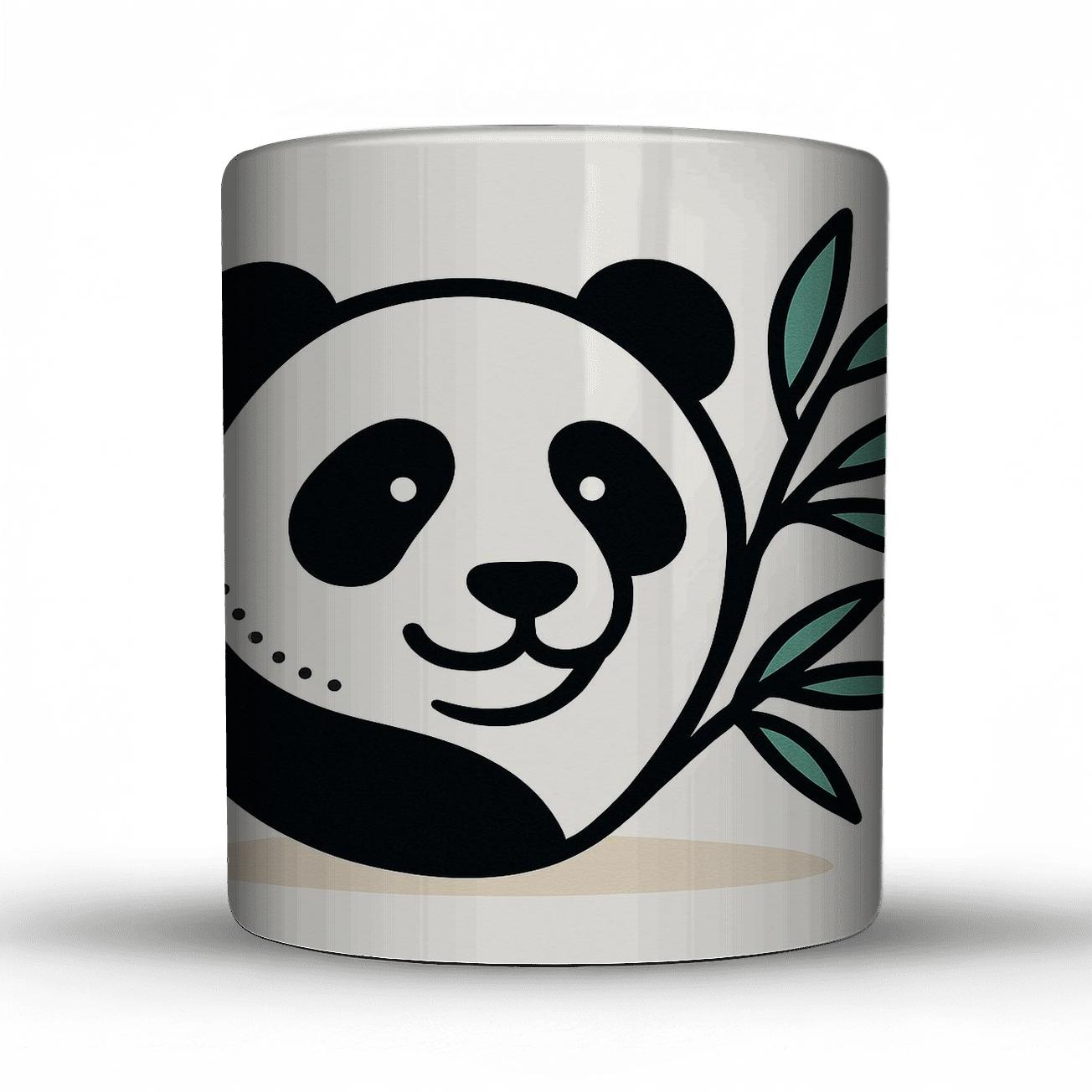 Contemporary Bamboo Panda Motif novelty coffee mugs