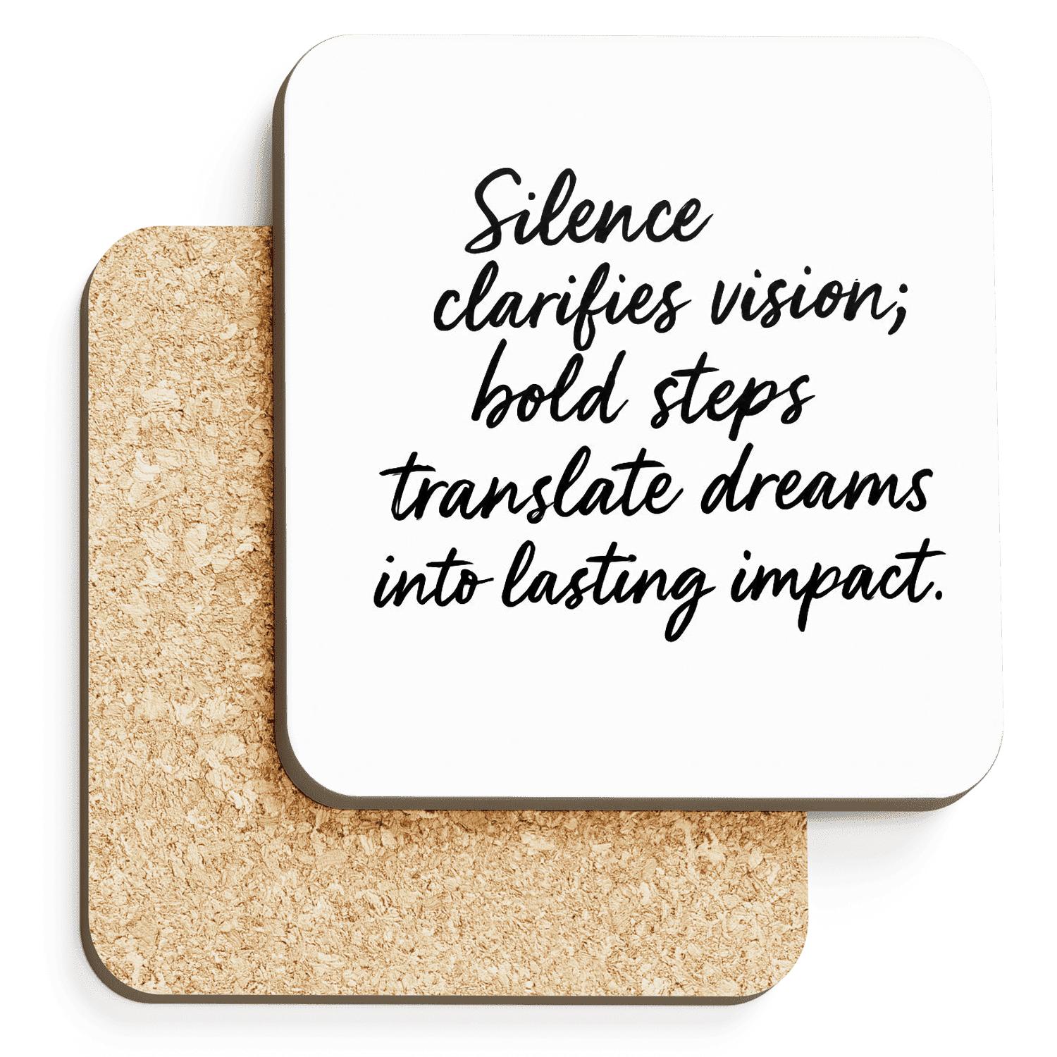 QuietBold decorative beverage coasters