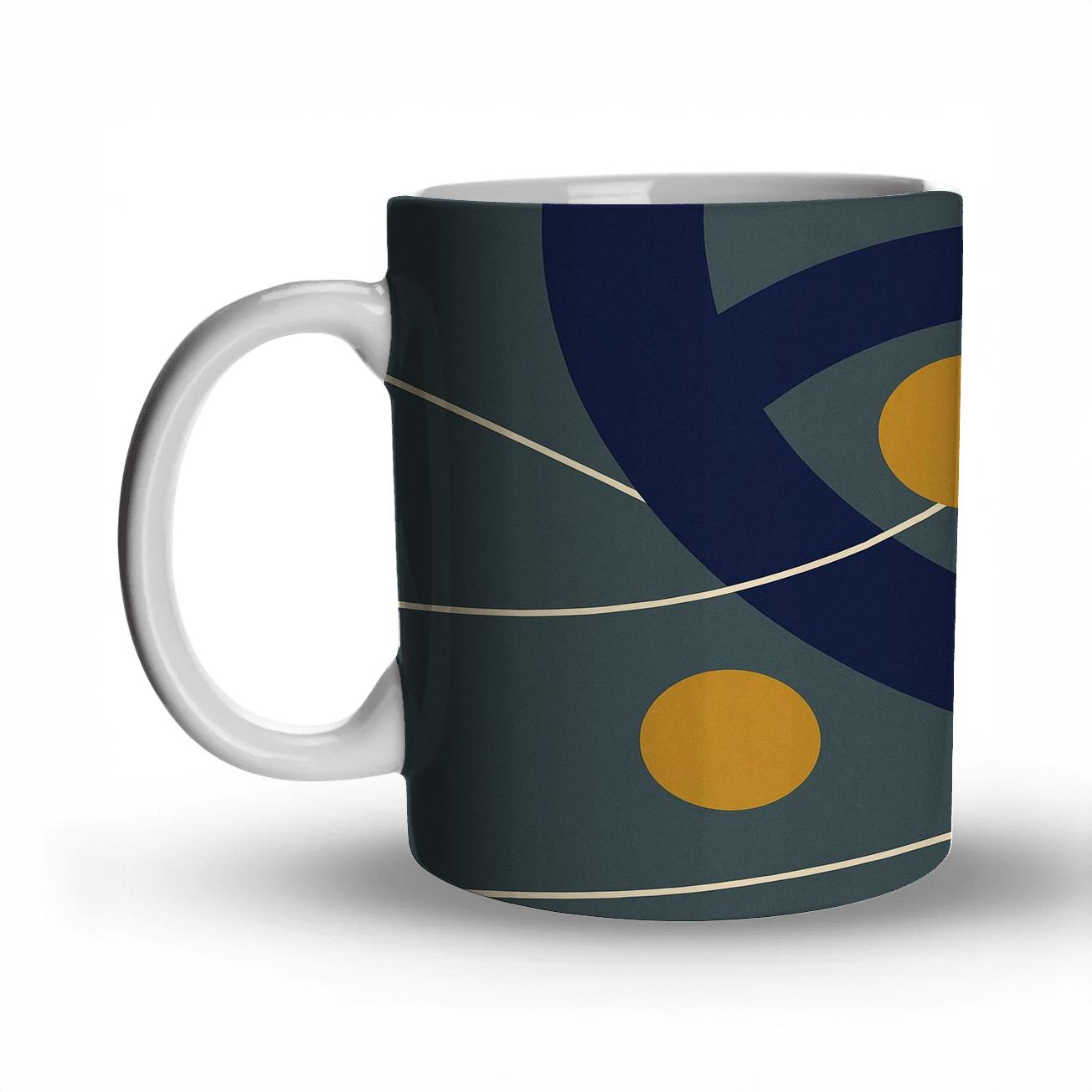 Orbital Geometry travel mugs with handles