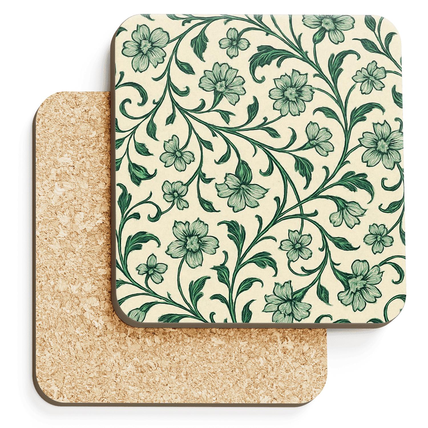 Vintage Floral Motif coasters for home decor