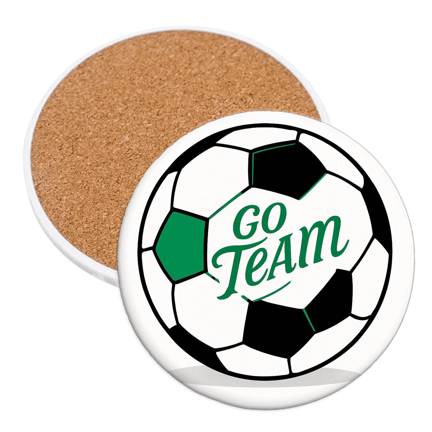 Soccer Pentagonal Classic stone coaster collections