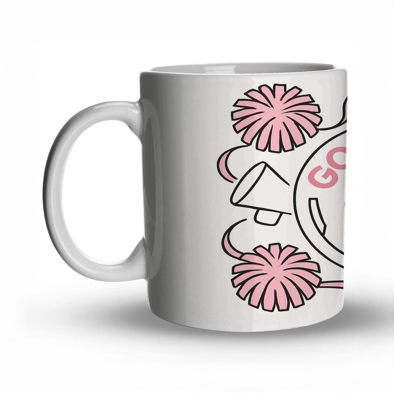 Victory Pom Cheer custom printed mugs