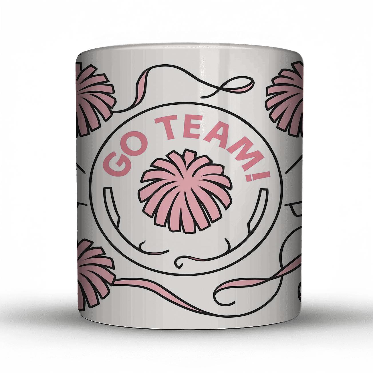 Victory Pom Cheer custom printed mugs