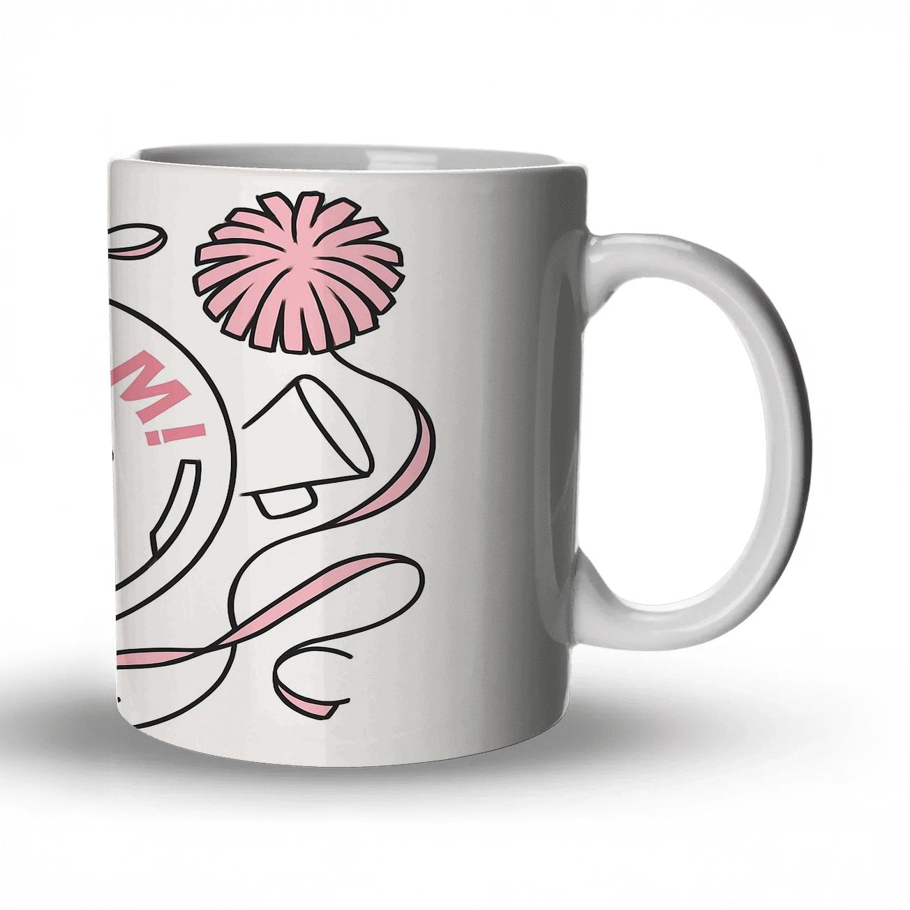 Victory Pom Cheer custom printed mugs