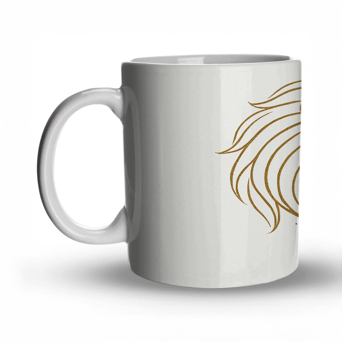 Regal Leo ceramic coffee mugs