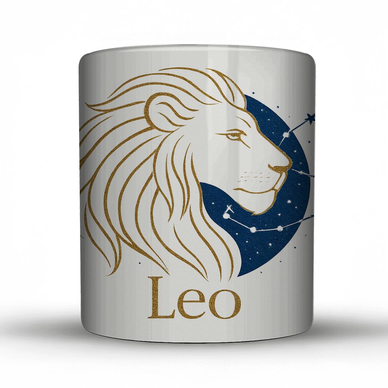 Regal Leo ceramic coffee mugs