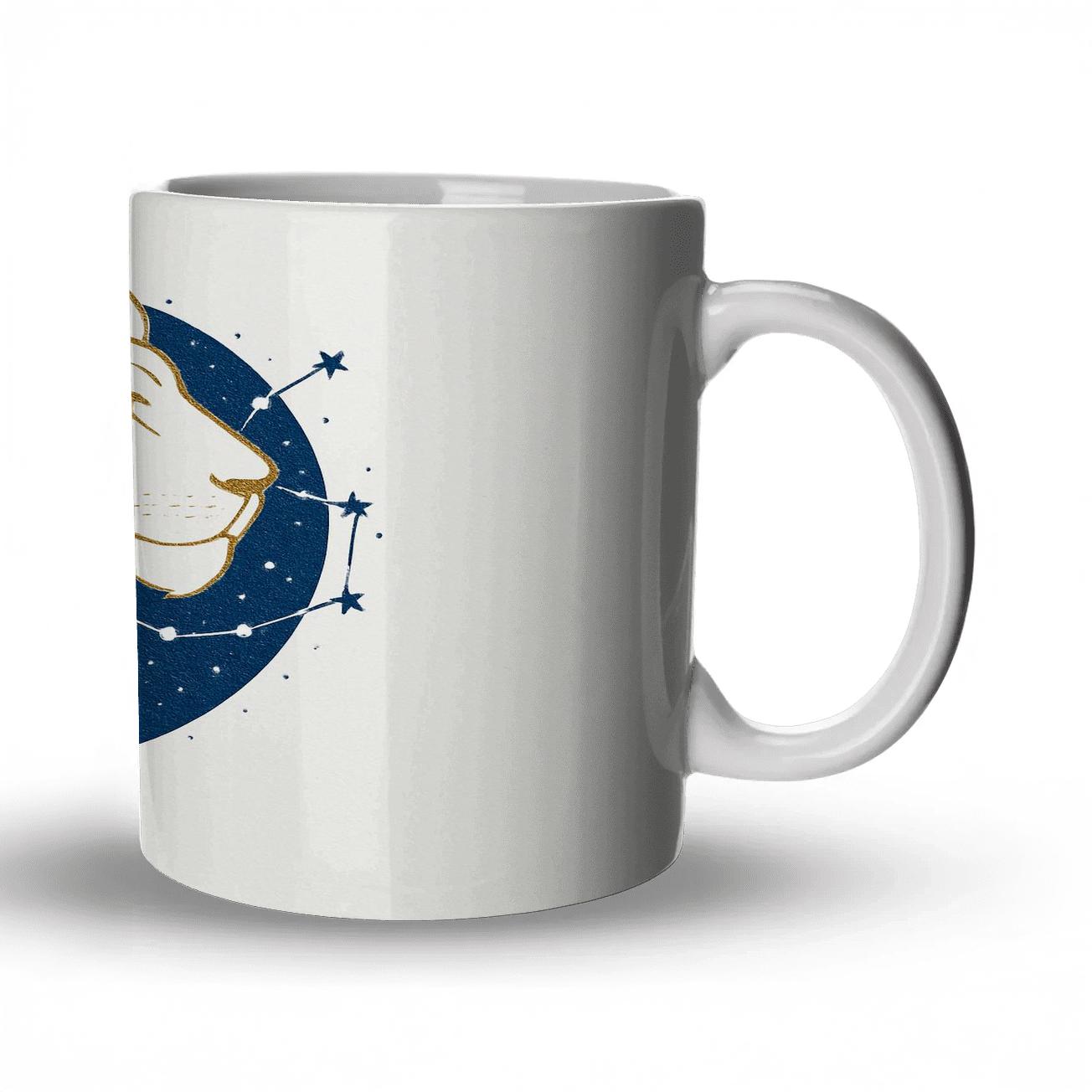 Regal Leo ceramic coffee mugs