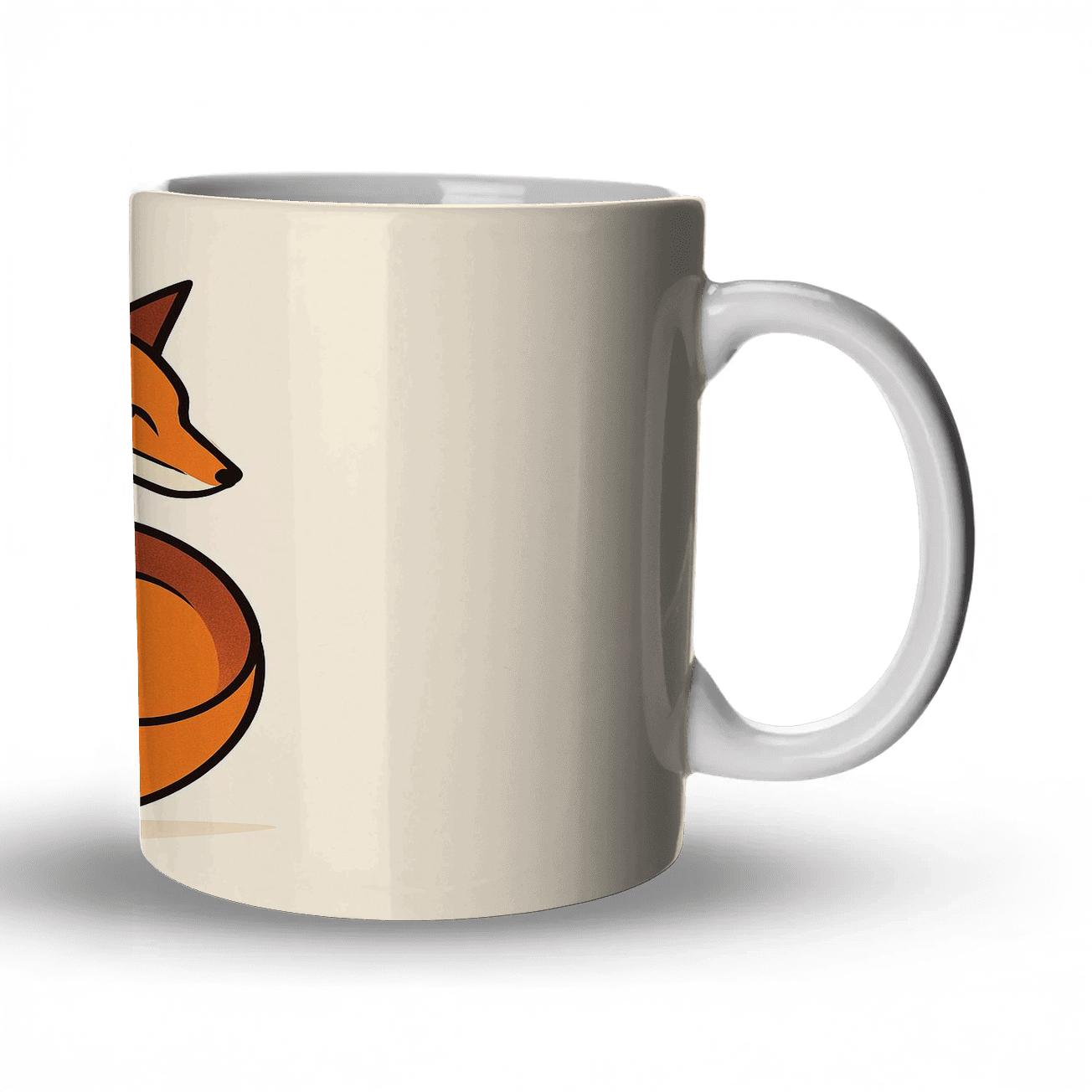 Minimal Fox Spiral insulated thermal mugs