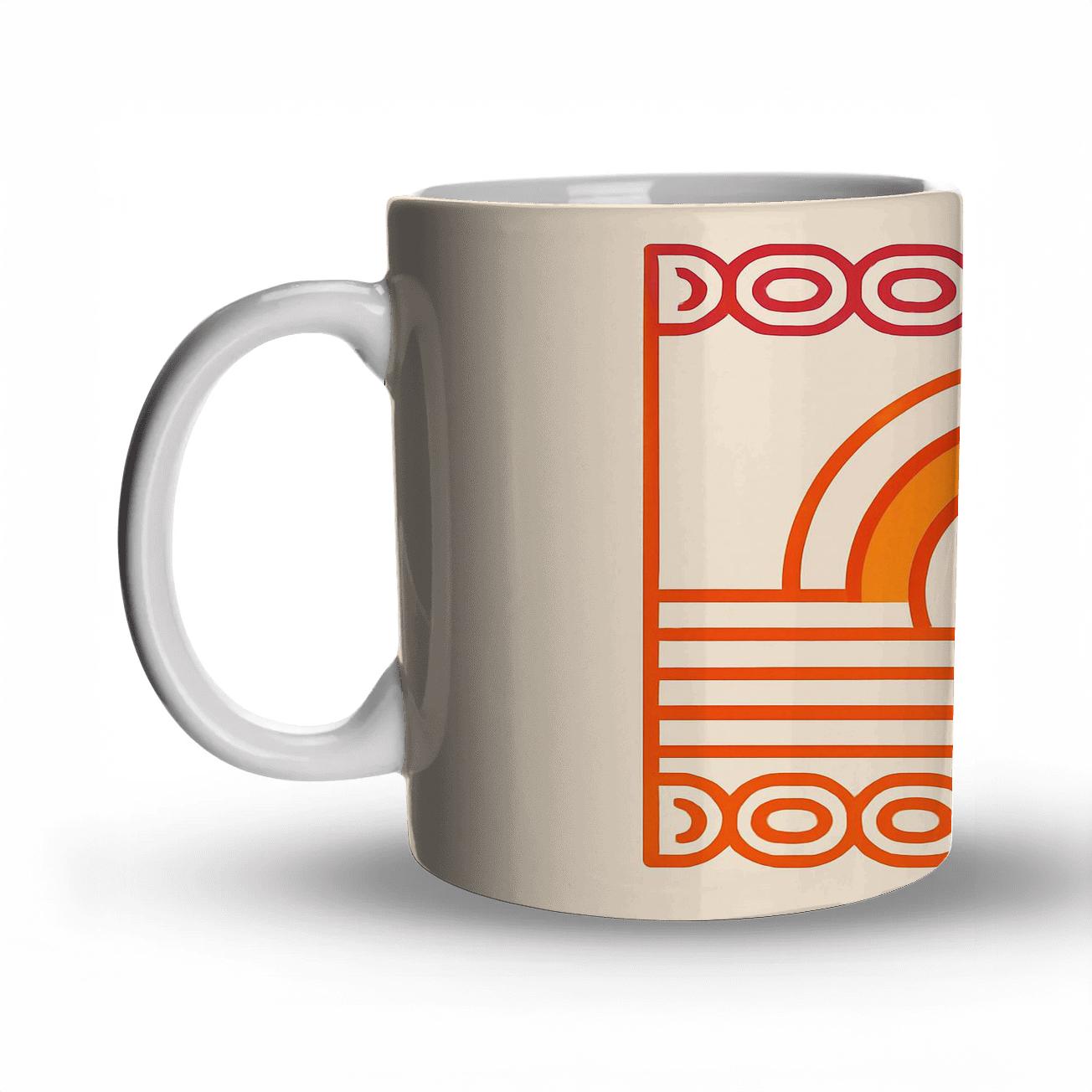 Sunrise Circuit personalized mugs