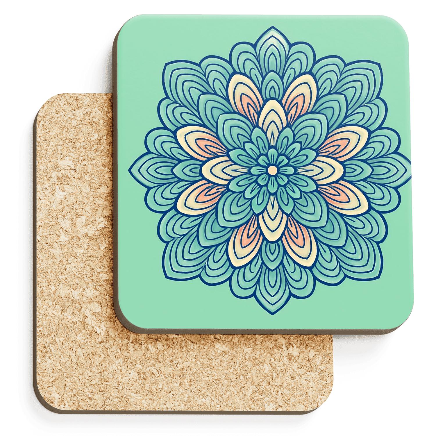Tidal Line Bloom coasters for home decor