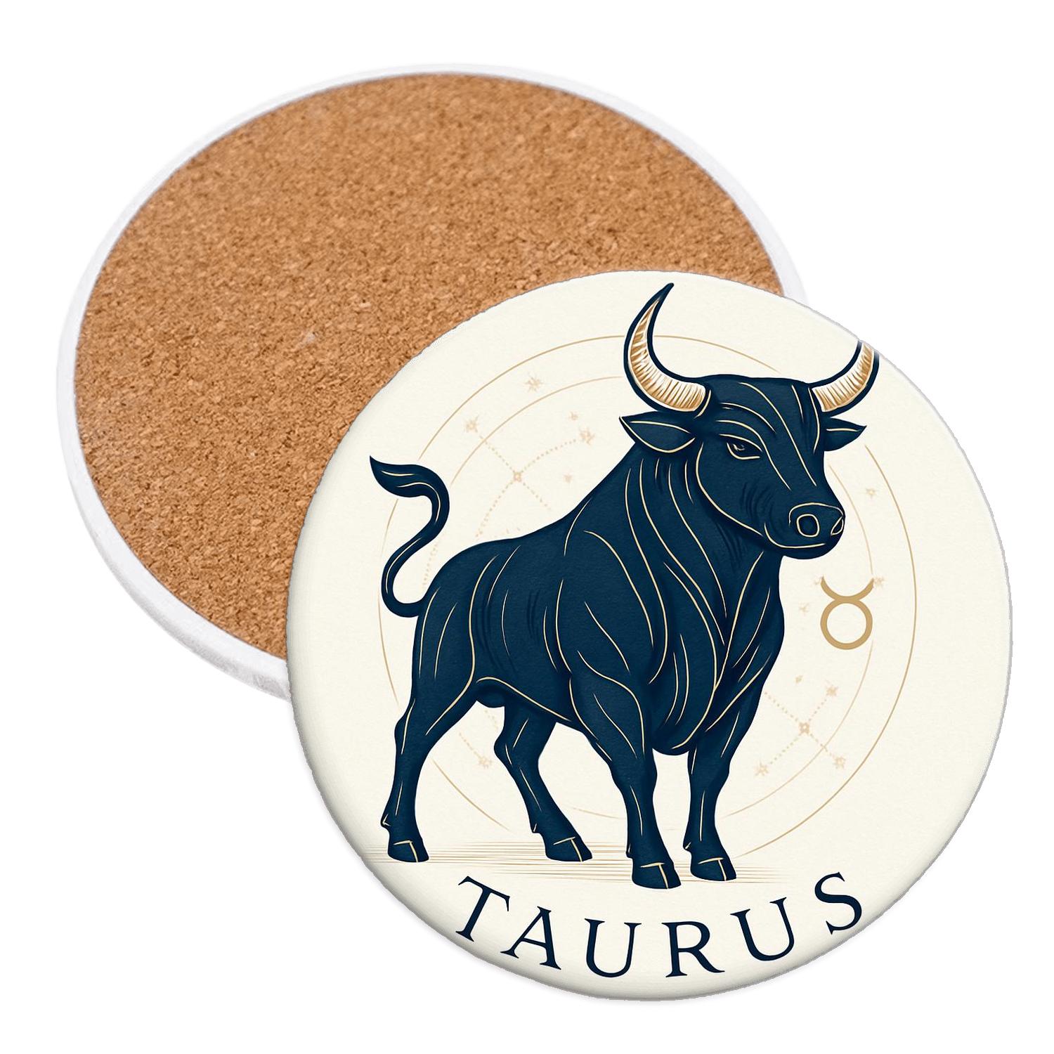 Taurus Bull Grandeur elegant tabletop coasters