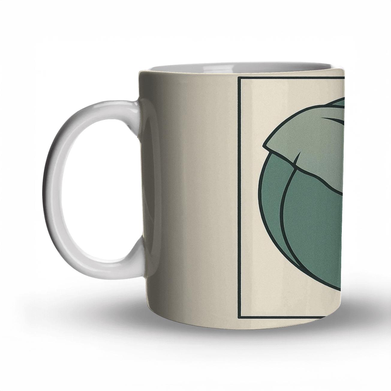 Serene Elephant Emblem decorative mug sets