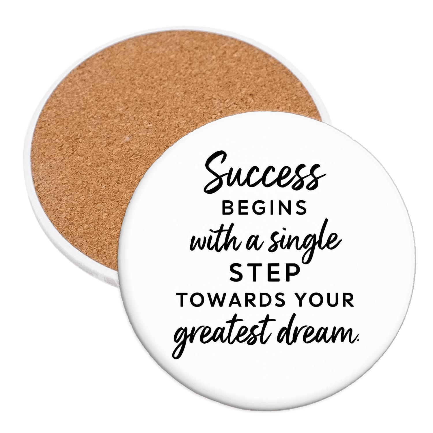 Path To Greatness decorative beverage coasters