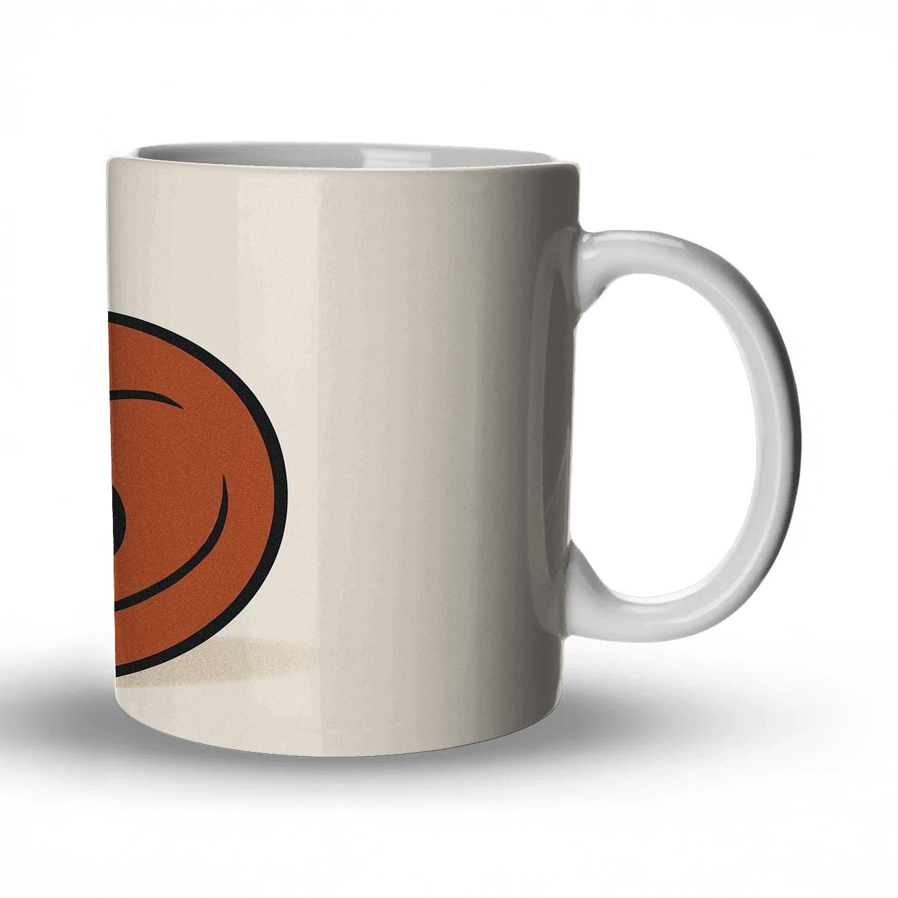 Sinuous Fox Emblem custom printed mugs