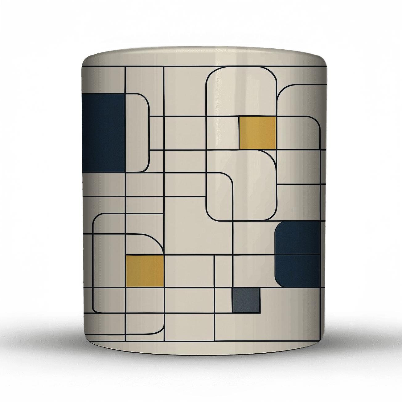 Modular Bauhaus Grid insulated thermal mugs