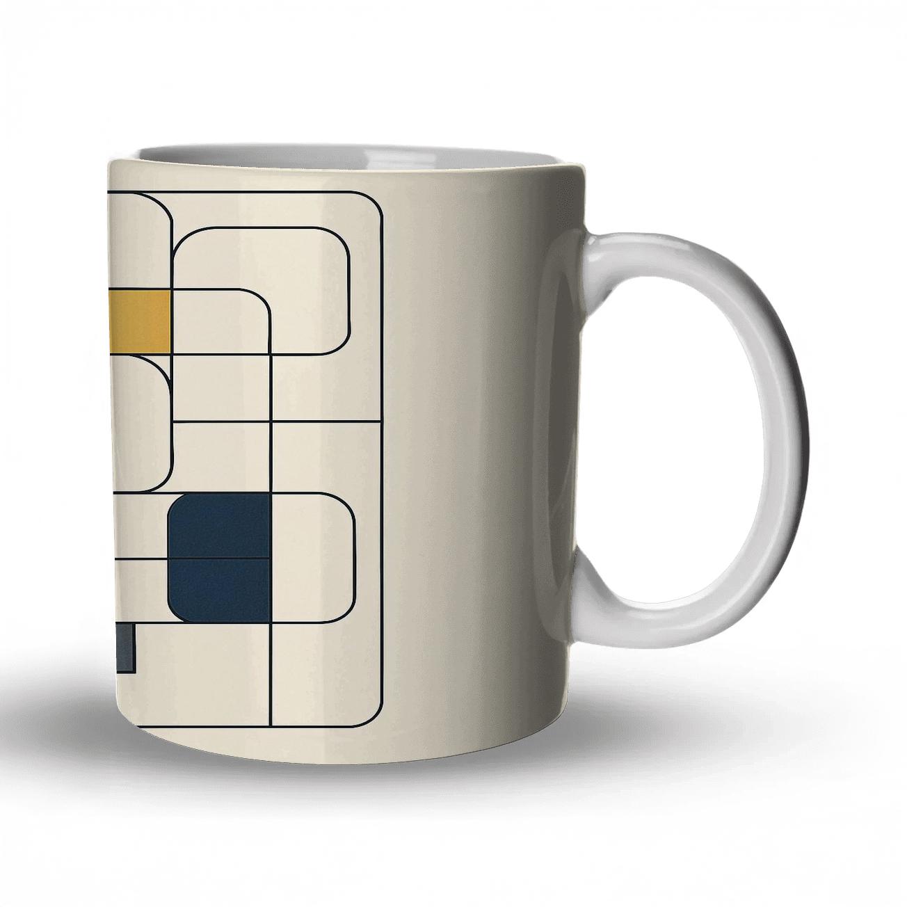 Modular Bauhaus Grid insulated thermal mugs