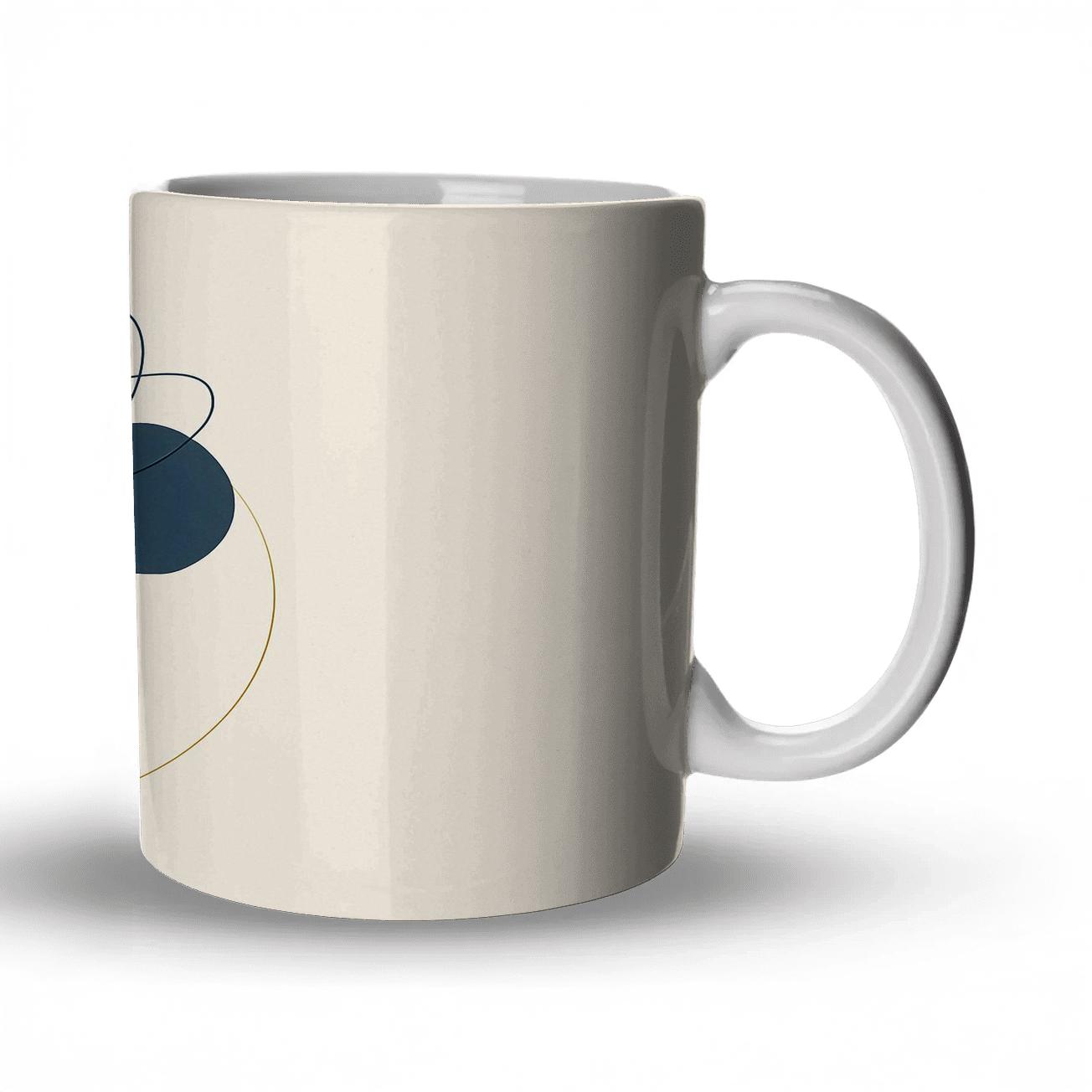 Celestial Bloom Lineart travel mugs with handles