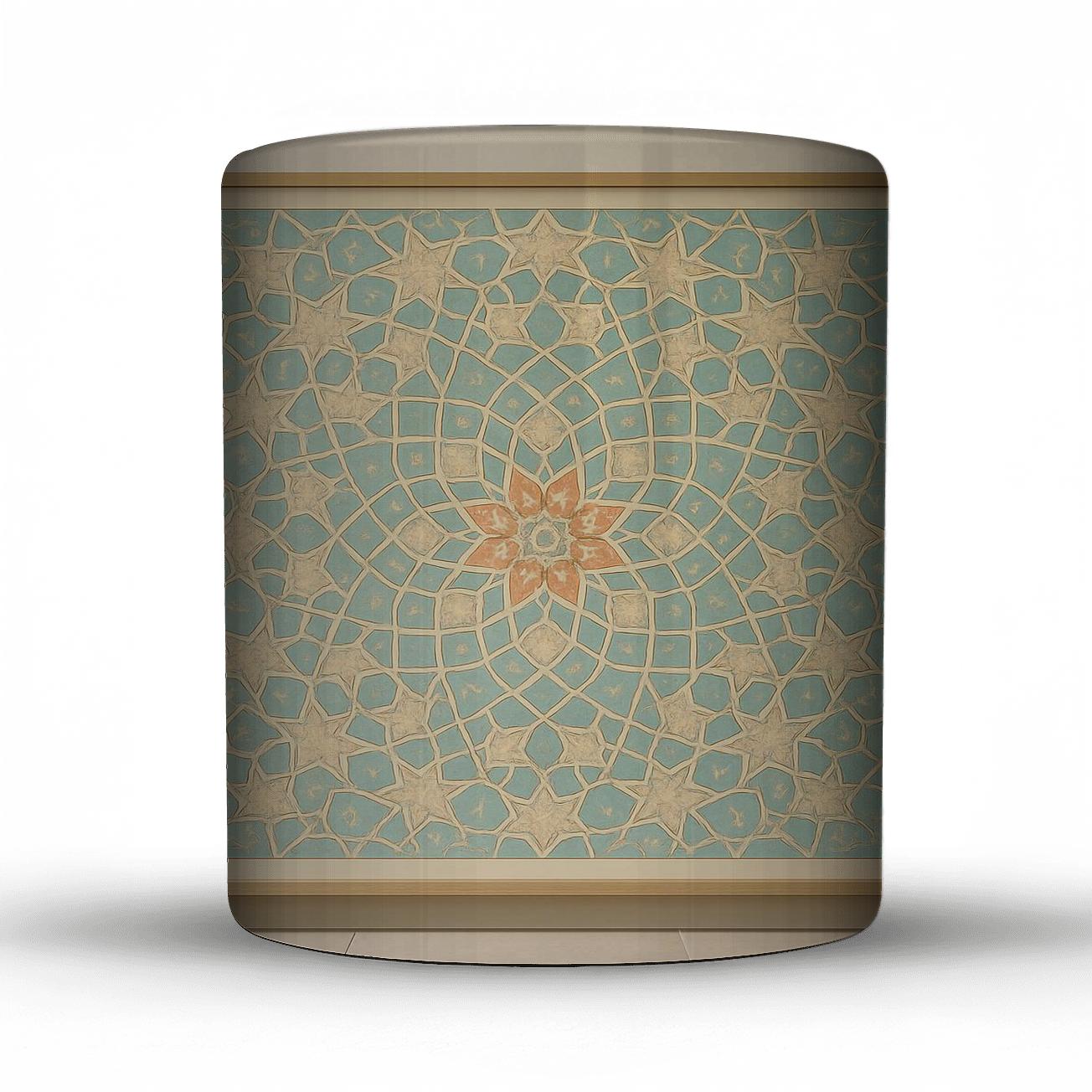 Tessellated Light Mandala custom printed mugs