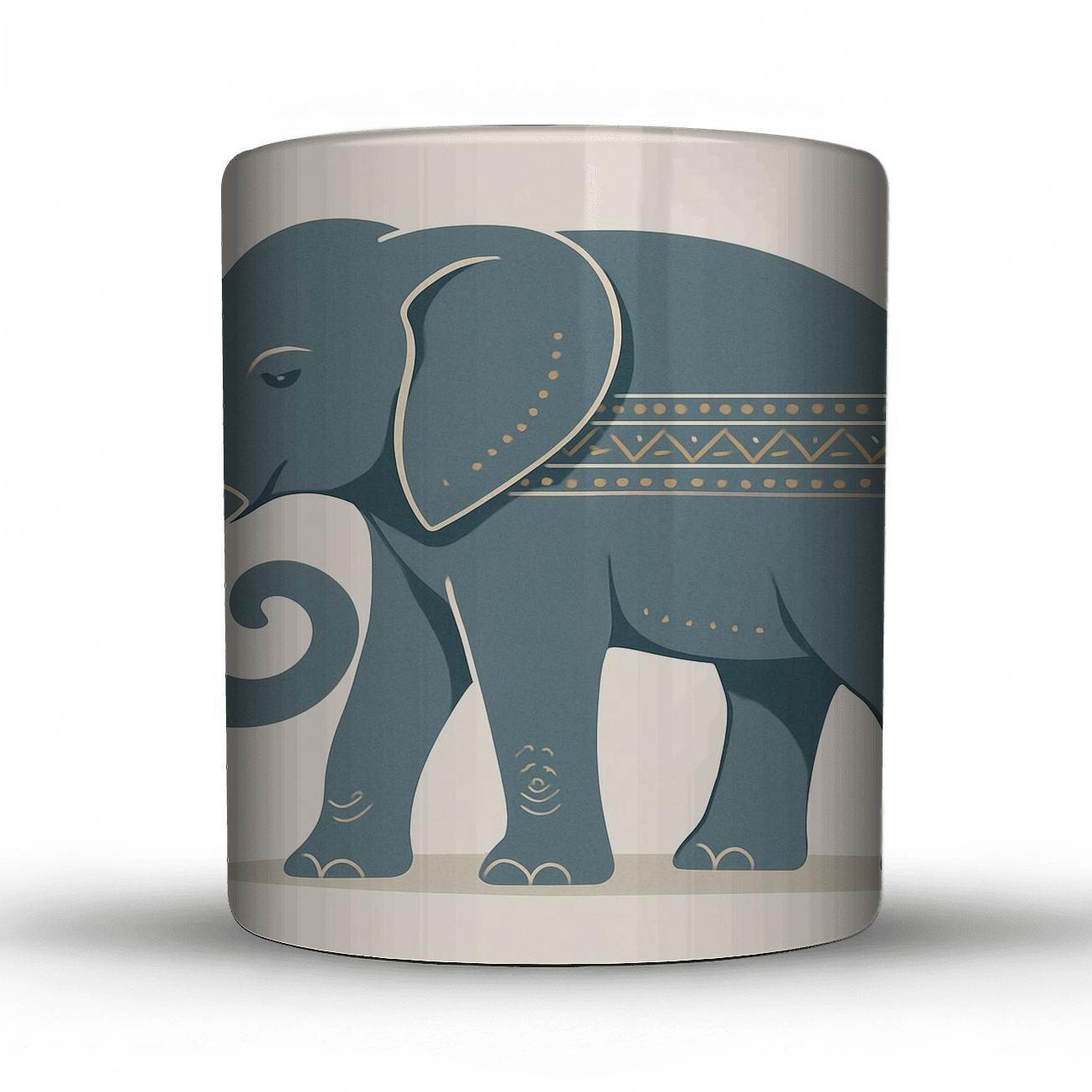 Gentle Elephant Crest custom printed mugs