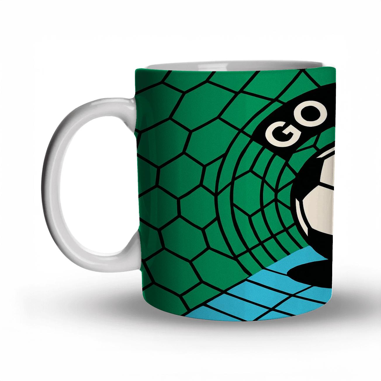 Soccer Pentagonal Harmony novelty coffee mugs