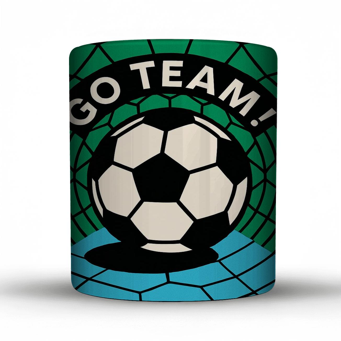 Soccer Pentagonal Harmony novelty coffee mugs