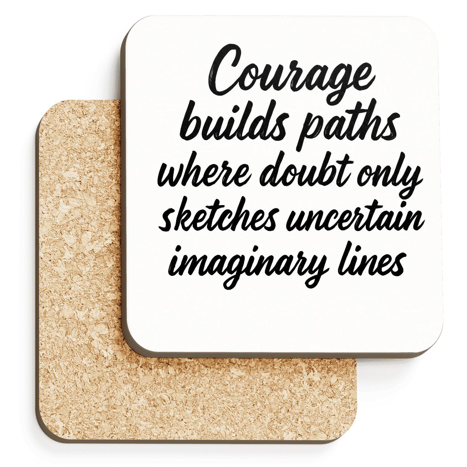 Courageous Paths wooden table coasters