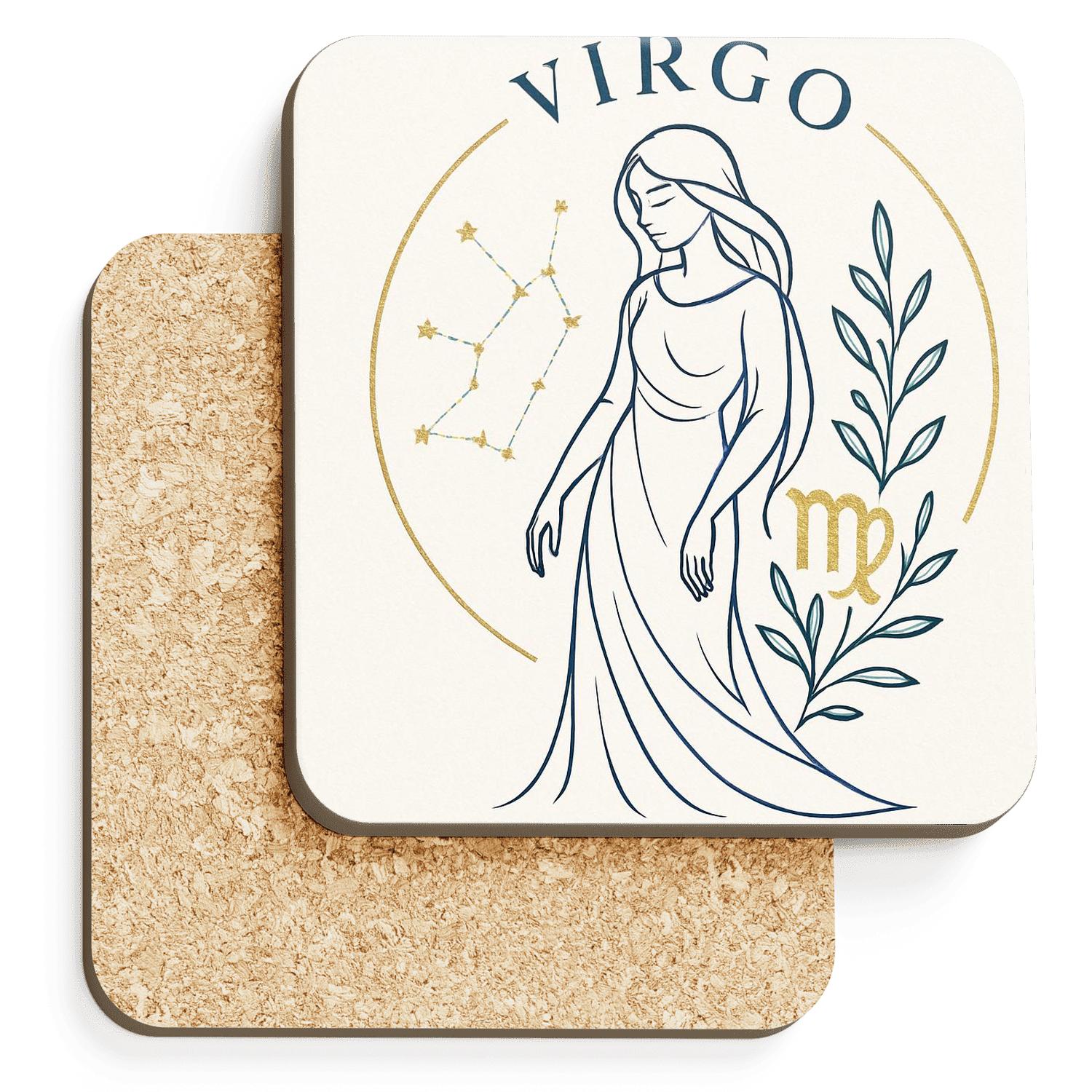 Virgo Purity Line personalized drink coasters