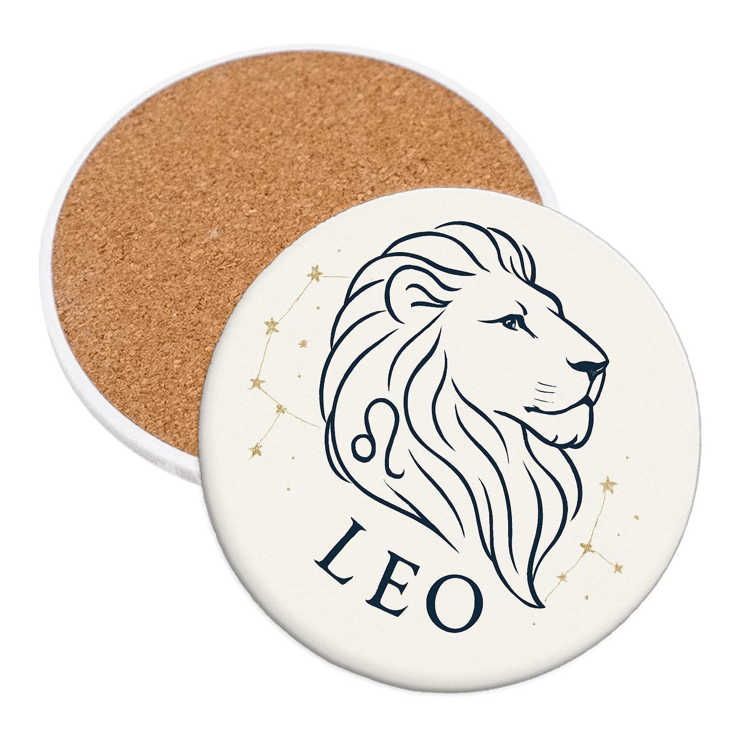 Leo Regal Line wooden table coasters