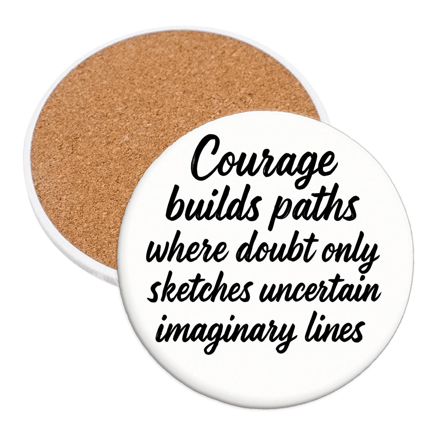 Courageous Paths decorative beverage coasters