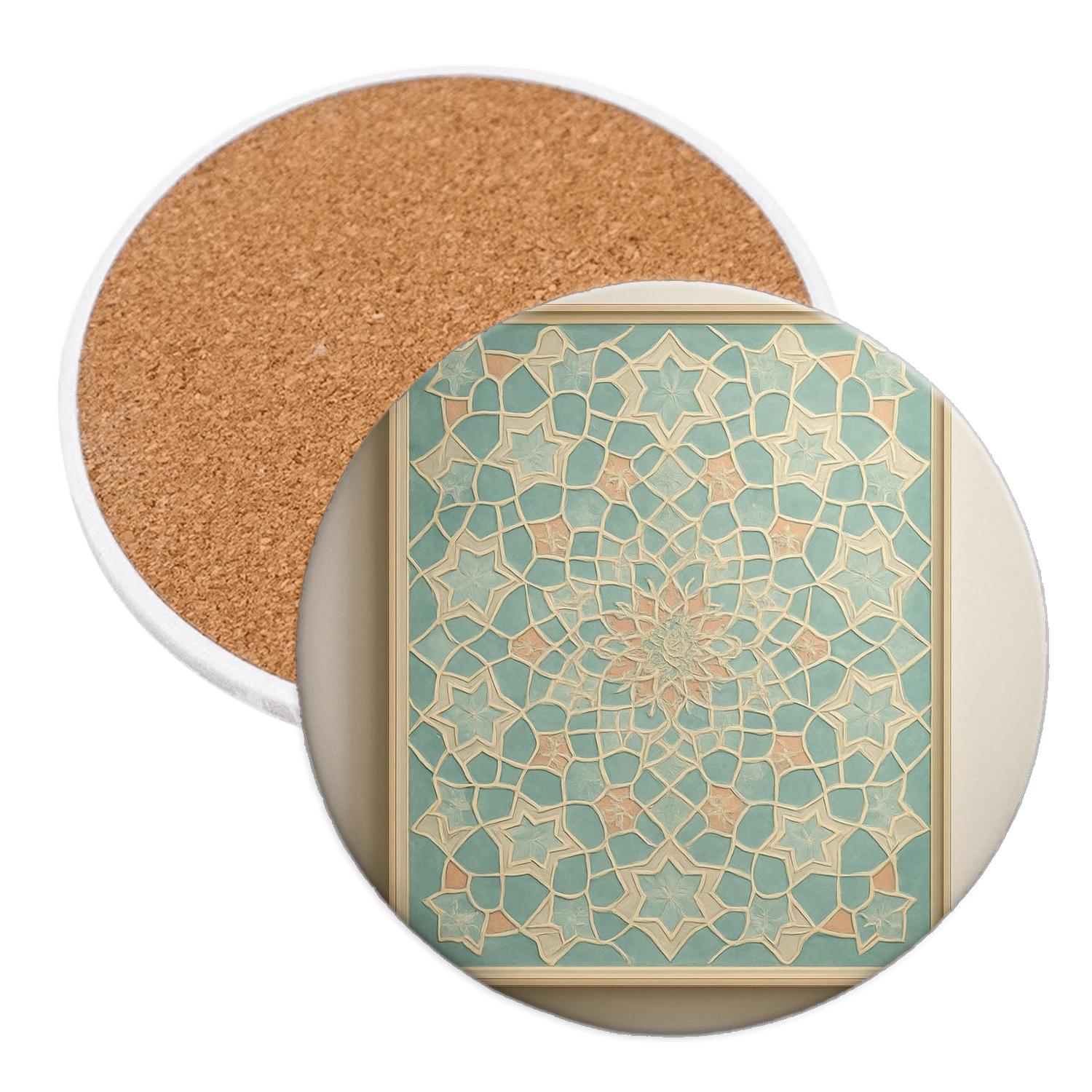 Tessellated Light Mandala stone coaster collections